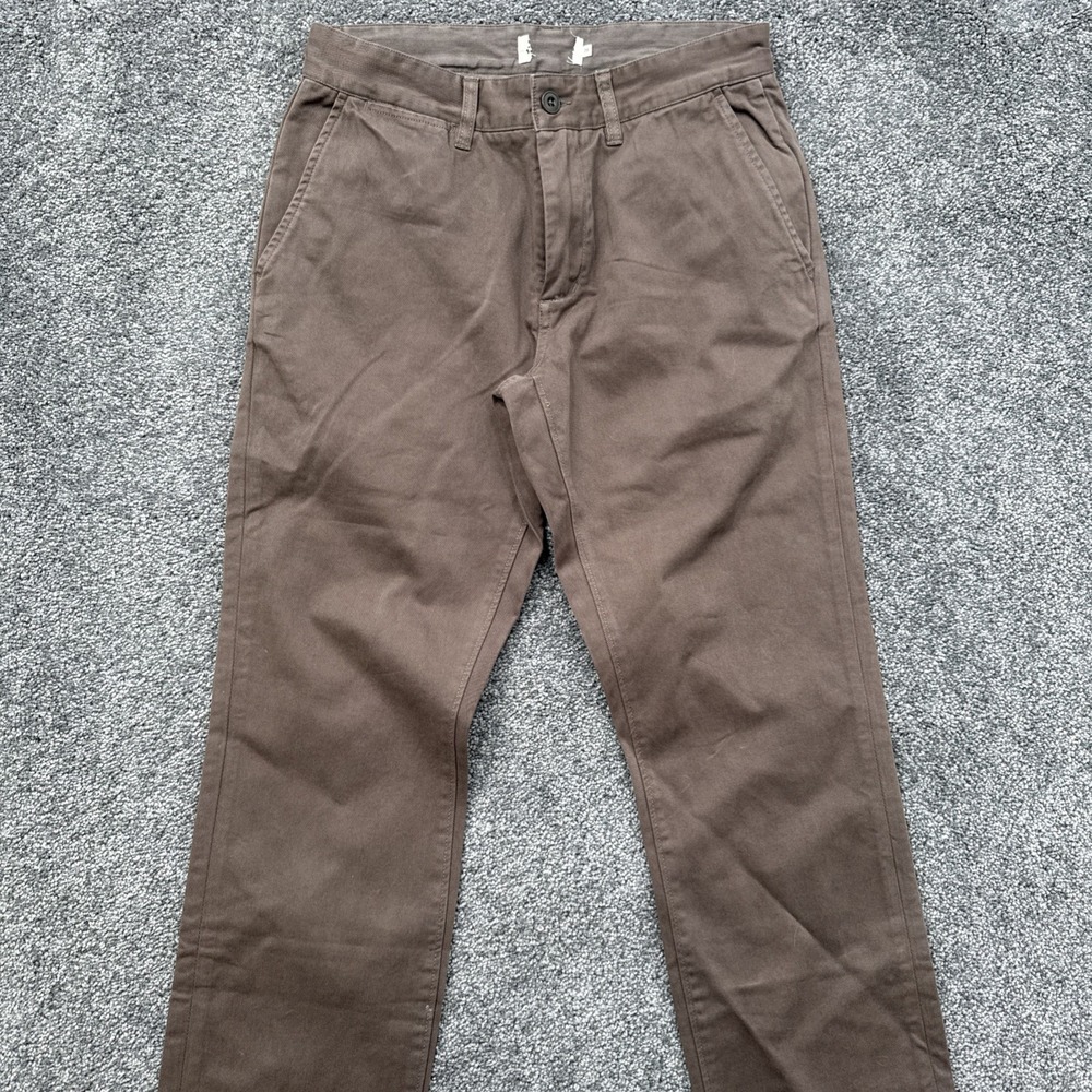 Taylor Stitch Pants Mens 29x31 The Foundation Pant Slim Chino Casual Prep Brown